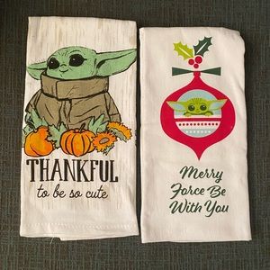2 Star Wars Grogu towels